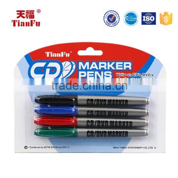 Colourful waterproof non-toxic easy erase CD markers pen