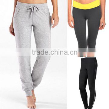 Ladies 95% cotton 5% spandex long jogging trouser(legging)