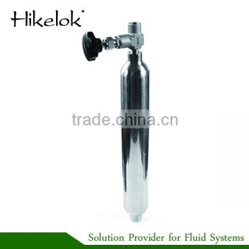 SS316L Forged 5000 psig 3785ml Compressed Gas Instrument Sample Cylinders