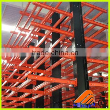 Heavy duty pipe shelving system, cantilever type rack, pipe warehouse storage rack