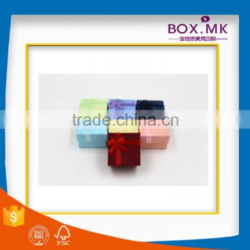 Best Selling Competitive Price Square Colorful Velvet Paper Jewelry Box