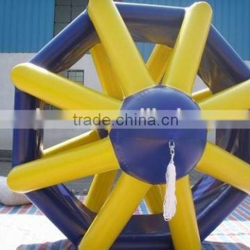 Polyhedral slide for adult size inflatable water slide