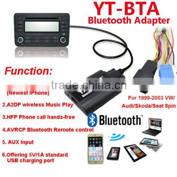 Yatour bluetooth adapter for car stereo in car audio mp3 cd player adapter with multifuntion