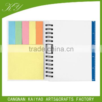 PP notepad with sticky notes and ballpen