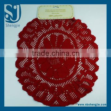 Trade Assurance Wholesale white Lace Placemat felt table mat/felt coaster