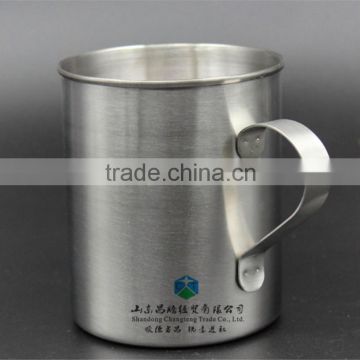 450 mL Customized Logo Stainless Steel Cups With Lips And Handle Beer Personalized Kids Cups With Handle