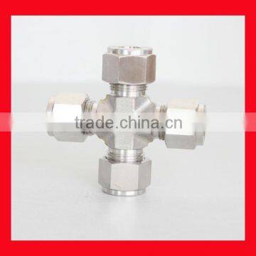 high pressure stainless steel union cross