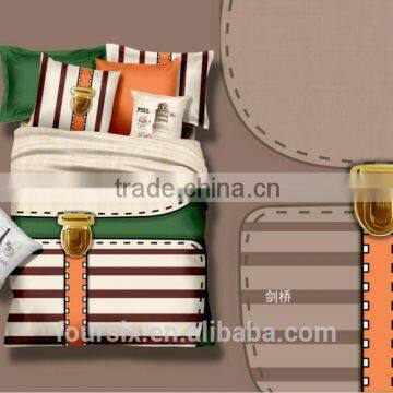 2014 new design 100% cotton 3d bed line bedding set 4 pieces or 6 pieces or 8 pieces