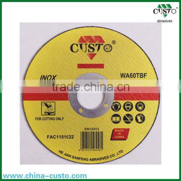 230X1.8X22.2mm manufacturer of standard abrasive cutting wheel for stainless steel