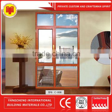 Style aluminum 304L stainless steel double layer glass casement window models for homes