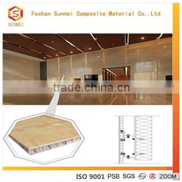 Sunmei Fire Retardant Backed Stone Aluminium Honeycomb Sandwich Panel