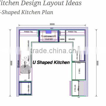 Mini hanging design apartment kitchen cabinet