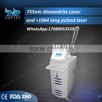 POPIPL's 755nm Alexandrite Laser And Long Pulsed Laser 1064nm Tattoo Removal Laser Equipment Laser +tattoo Removal Nd Yag Laser Laser Tattoo Removal Equipment