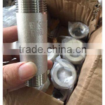 ASTM A312 TP316L nipple TBE(MNPT)