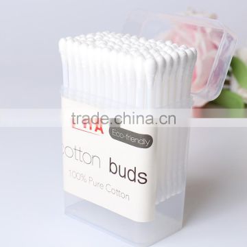 Baby care q-tips with plastic stick cotton buds