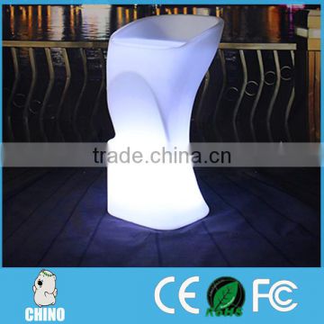 Outdoor indoor illuminated glowing Chair for bar hotel club