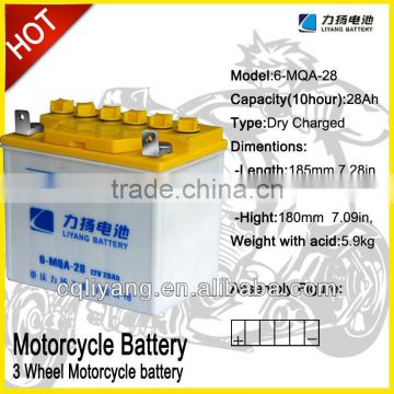 Threewheels motorcycle using pp material batteries