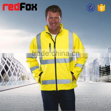 high visibility waterproof and breathable flame retardant fleece jacket