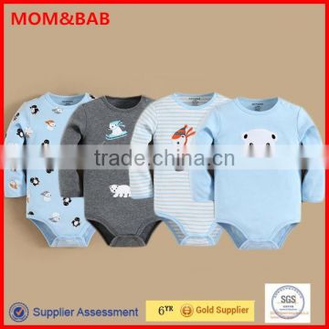 2015 Fall and Spring Newest Fashion Rompers for Baby Boys Embroidery 100% Cotton