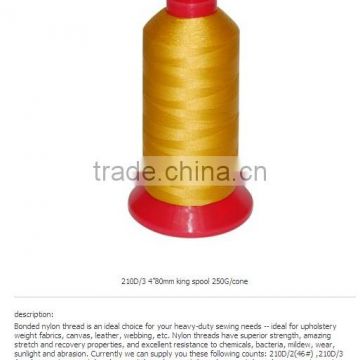 nylon bonded thread 210D/2 5000Y/kingspool