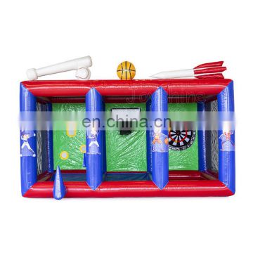 Outdoor Inflatable Game Baseball Basketball Toss Games Sport Center For Kids Playground
