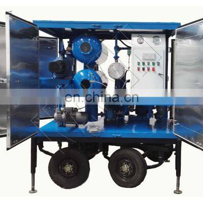 New Style Insulating Oil Purifier For Transformer Oil Filtration And Degasification With Trailer