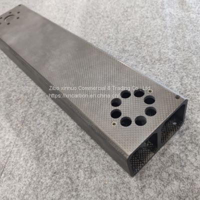 CNC cutting high stiff light weight square carbon fiber tube for robot arm