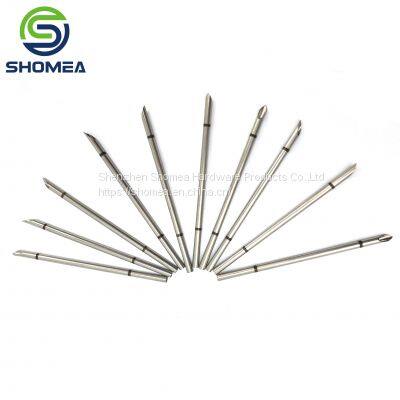 Shomea Customized  Laser Marking 304/316  Stainless Steel Piercing Needle