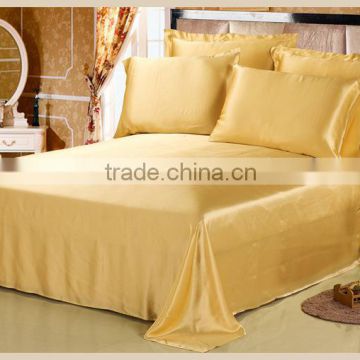High quality pure 19MM silk dyed fabrics bedding sets