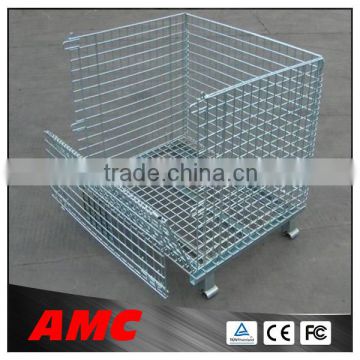 industrial stackable storage wire mesh cages