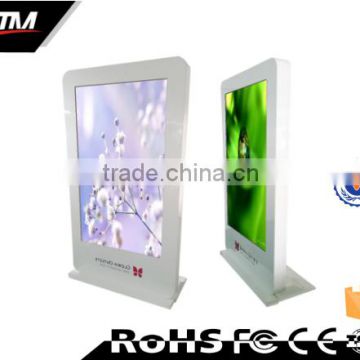 Standalone Advertising Lobby Touch Screen Kiosk 65'' HD 1080P LCD Screen Digital Signage Advertising