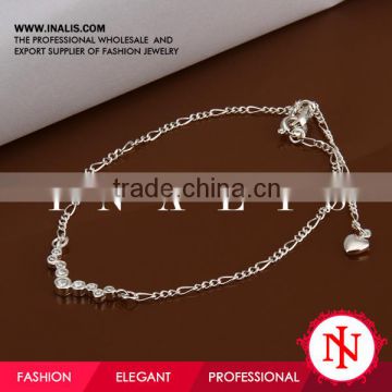 2014 silver beads fashion foot chain jewelry A016