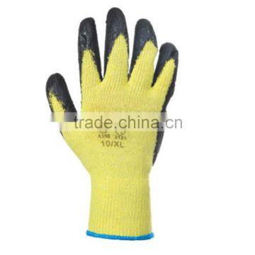 High quality gardening glove safety grip latex palm coated cotton work glove GL2053