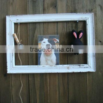 multiple shabby chic wooden hanging wall frame