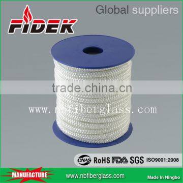 Fiberglass heat seal braided ropes for oven furnaces