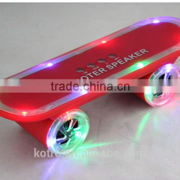 New Arrival ! Cool ! scooter LED light TF card Outdoor Scooter wireless hifi Bluetooth speaker