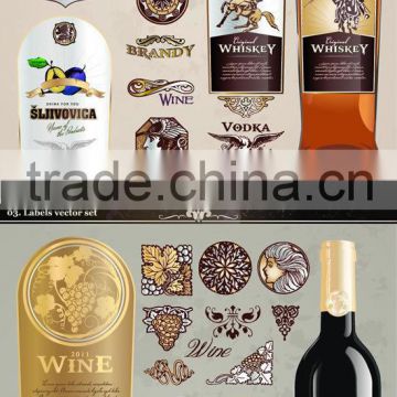 CE standard low price wine ,water canned label printing machine