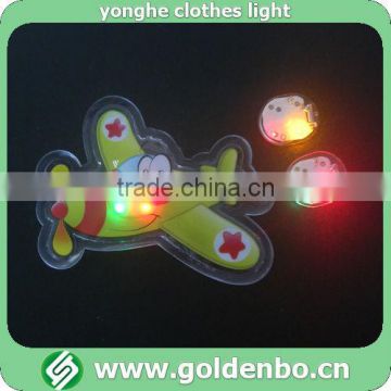Cartoon plane pattern PVC flashing clothing light