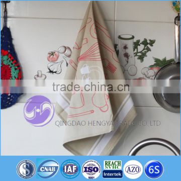 home textile100% cotton custom printed tea towel kitchen
