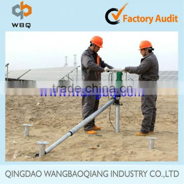 electric-driver machine for ground screw drilling