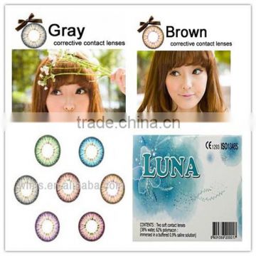 6 colors eyewear color contact lenses from korea
