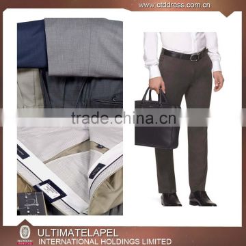 100%wool solid color custom tailored business pant