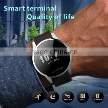 Service financial equipment vintage mens bulk wrist watches unisex PKI security watch token custom logo products