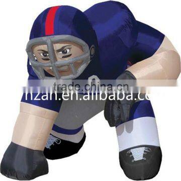 Giant Inflatable Football Player Model/ Giant Air Footballer with Air Blower