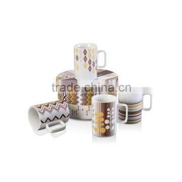HJBD052-255 Handmade Ceramic Mug With flowet Wholesale
