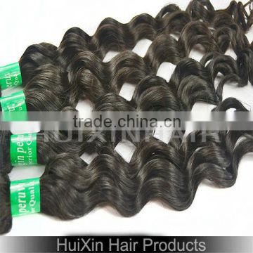 20inch Peruvian Hair Wet And Wavy Non Remy Hair Weave For Sale