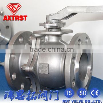Wenzhou JIS 2PC Hot Water Stainless Steel Floating Flange Ball Valve