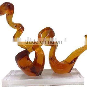 liuli- crystal crafts of serpent-home decoration--BJ108