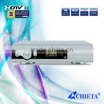 Metal Housing White Charing Apprance DVB-S Digital Satellite TV Receiver with RS-232 Update Sofeware Function