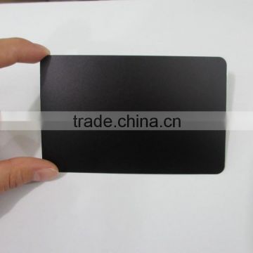 Custom design High quality black anodized blank printing metal business card